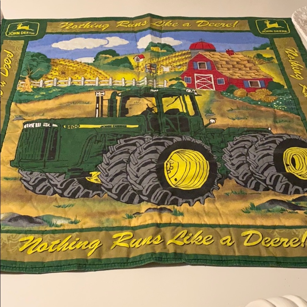 John Deere baby quilt blanket